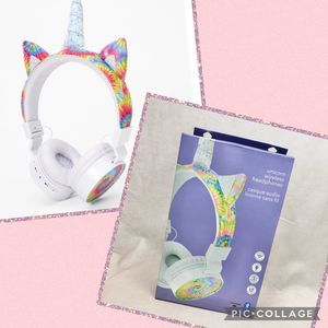 Claire's Unicorn tie dye Wireless kid Headphones